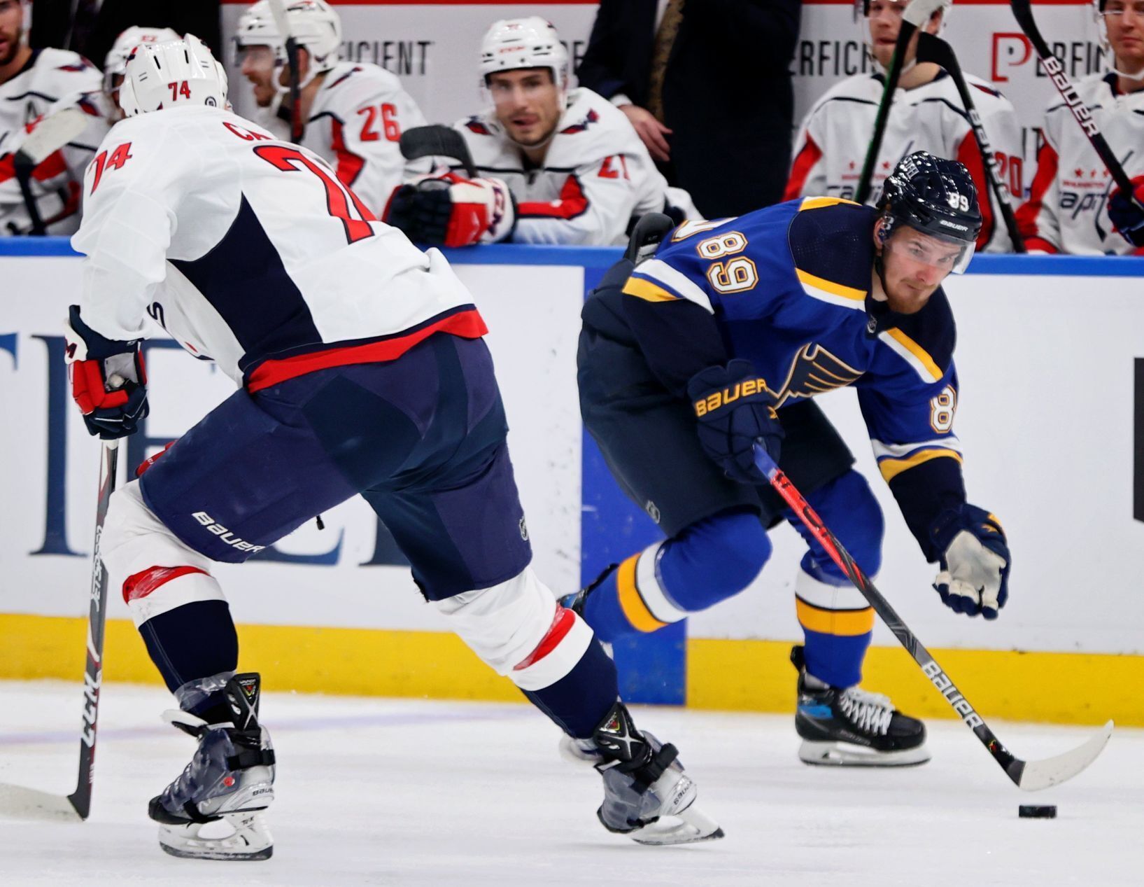 Blues 5, Capitals 1